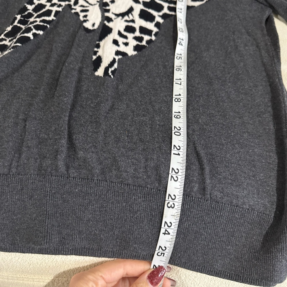 Banana Republic Dark Gray Giraffe Sweater - Picture 7 of 7